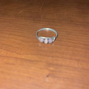 Beautiful Silver Ring with Purple Details